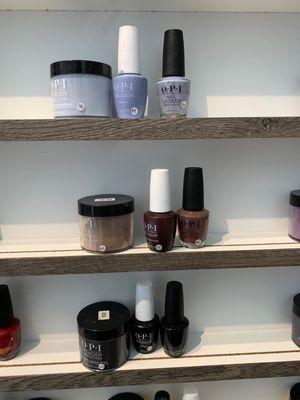 Nail polish organized beautifully