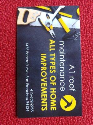 Please don't fall on FAKE A1 Roofing company. There is someone pretending to be one of our employe.  DO NOT FALL IN THIS FAKE ONE!!!
