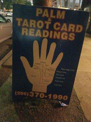 Very interesting display of palm reading