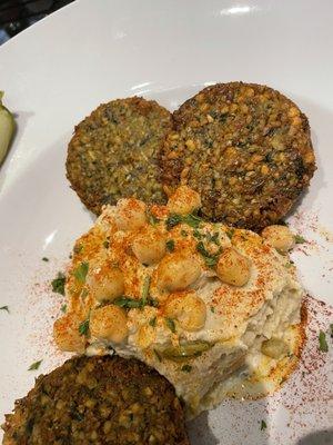 Falafel. Comes with hummus