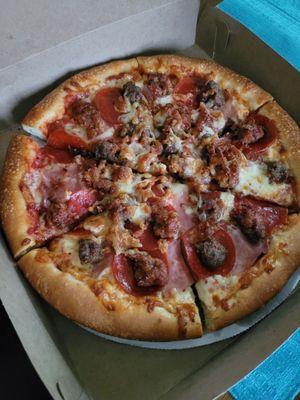 Meat lovers small pizza