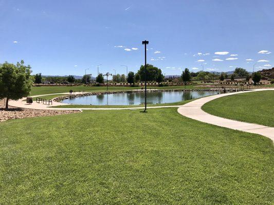 Stocked pond @ Sullivan Virgin River Soccer Park - 5/1/17