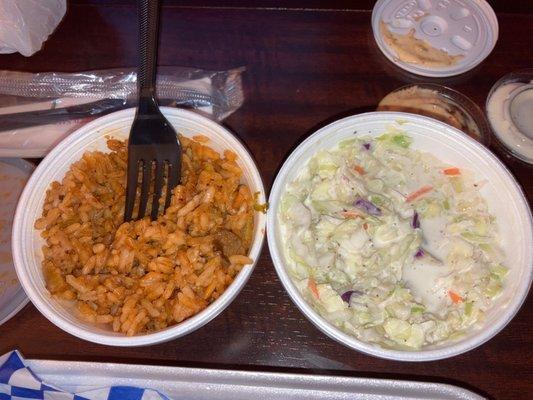 Jambalaya Rice & Cole Slaw