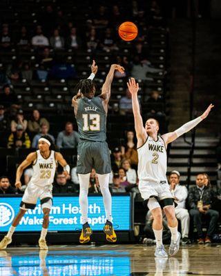 Georgia Tech at Wake Forest. Tuesday, March 5, 2024. You can see my mom and dad in this photo. Section 112, Row B, Seats 3 and 4.