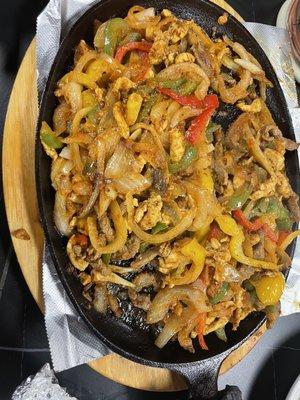 Steak & Chicken Fajitas for Two