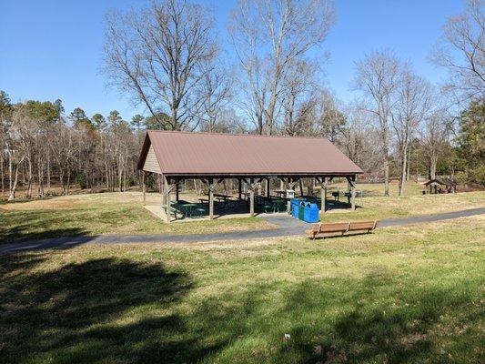 One of the picnic shelters at Claremont Park