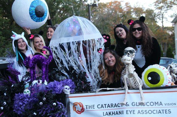 Lakhani Eye Associates staff in the Toms River Halloween parade 2016