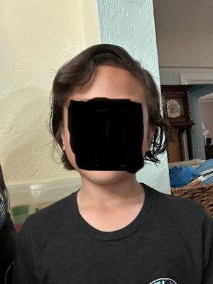 What the stylist actually did (Sorry not trying to post pic of my kid)