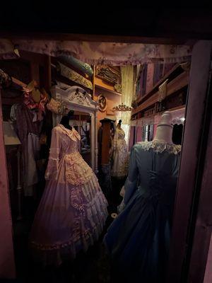 Dress shop in the beauty and the beast town