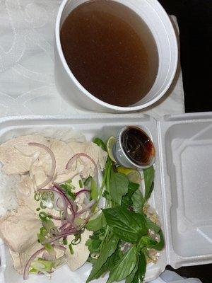 Chicken pho to go