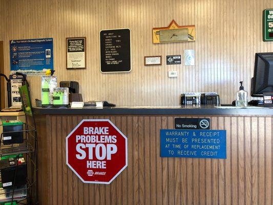 Air conditioned waiting area.