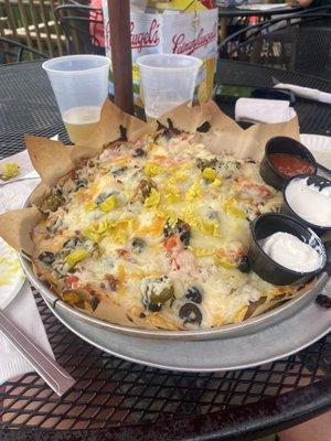 Beef nachos