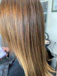 Beautiful results after Brazilian blowout.