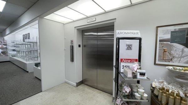 Second floor elevator area