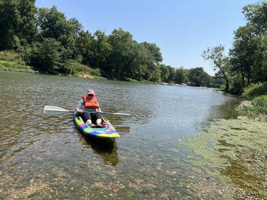 One of the 2 kayaks rented from Gypsy!  A Jackson.