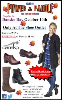 Dansko Day This Saturday October 10th 9-6pm Only At The Shoe Outlet!