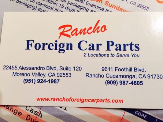 Rancho Foreign Car Parts