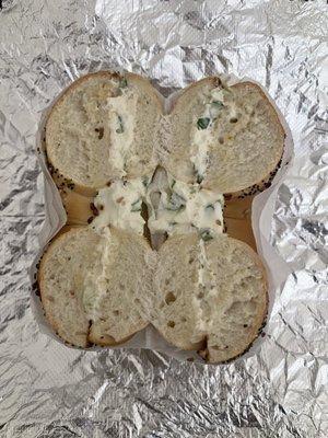 Everything Bagel with Scallion CC $3.49