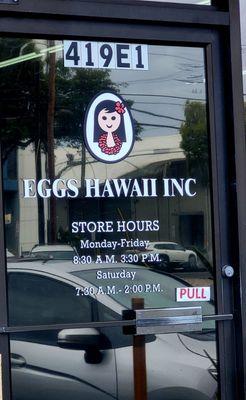 Da Ka Lei Eggs business hours as of April 11, 2024