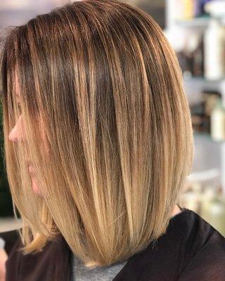 Balayage for the summer + a beautiful cut to match  hair by our Master Colorist Isaac!