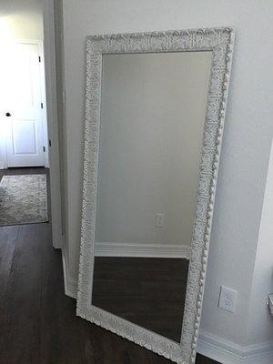 Full length mirror which is perfect in our bedroom.