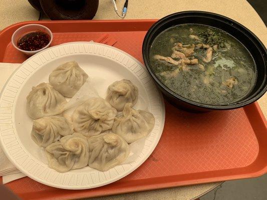 Xiaolongbao (soup dumplings), chicken vegetable soup