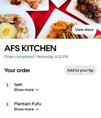 My Order