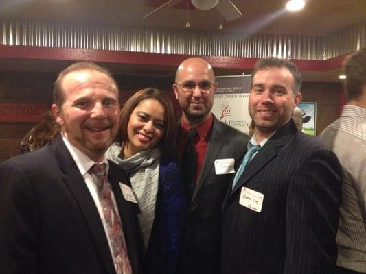 Attorney Gabriel Klug with members of the Sacramento Hispanic Chamber of Commerce