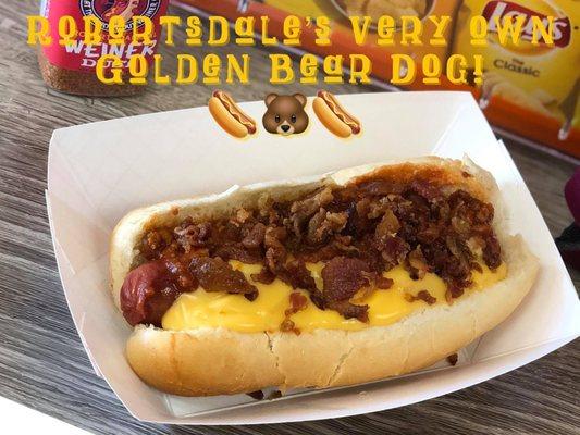 Robertsdale's very own Golden Bear Dog!