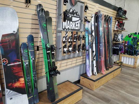 Skis, Ski Boots and Rentals for kids and Adults.  Full Service Ski Tuning and Repair too!