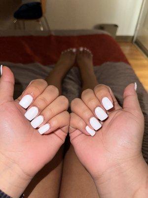 gel manicure and gel pedicure