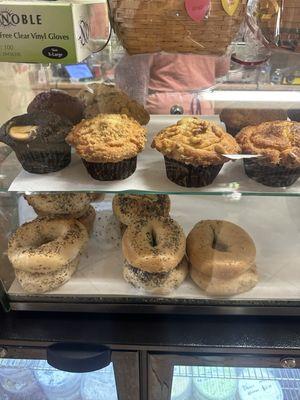 Muffins and bagels