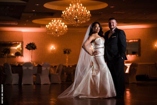 Newlyweds in the Windsor Ballroom