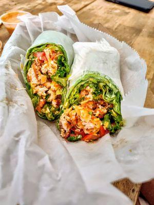 Chicken Caesar wrap.