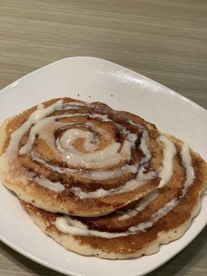 Cinnamon Roll Pancakes! To die for!