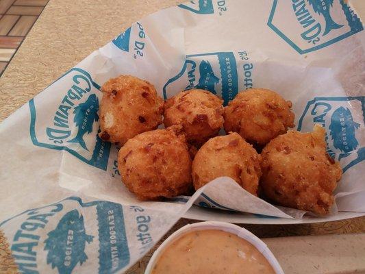 Extra hushpuppies because I'm addicted