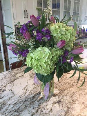 Clinton Florist did a great job with this beautiful arrangement for my Aunt's Birthday. Great service and delivered the same day!