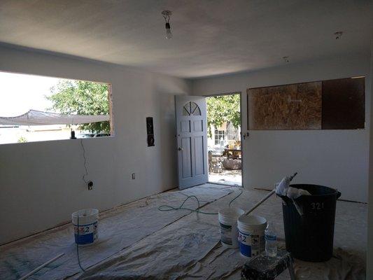 Installation de drywall