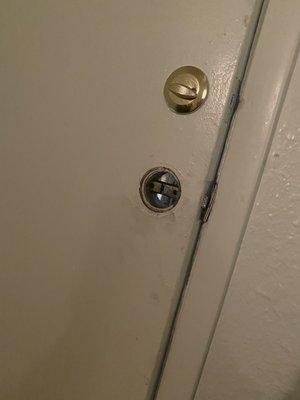 Missing door knob