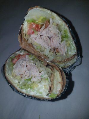 Turkey wrap on wheat