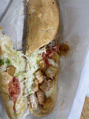 Shrimp poboy