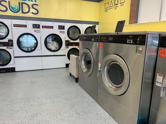 Massive washers and dryers!