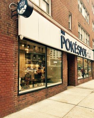 Storefront. Exterior. Poké bowl joint.