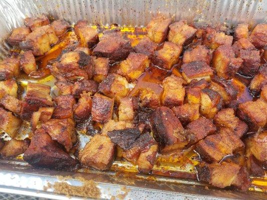 Sweet pork belly burnt ends