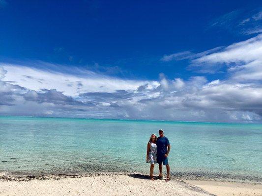 Took the ferry to the sister resort for lunch and saw this beach across the street!