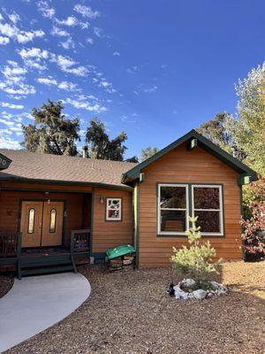 Happy With windows and doors. Great buy, completely eliminated heat loss and created energy efficient dust free home.