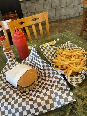 Garden Burger and Fries