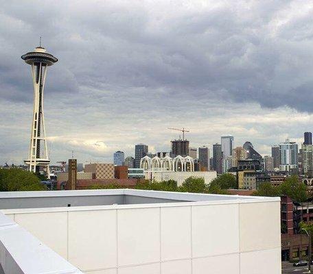 Rooftop views.