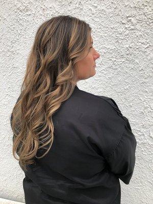 These blonde locks are giving us life! Hair by stylist Jenn.