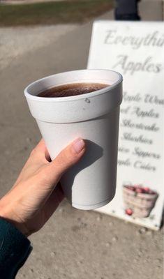 Apple cider slushy